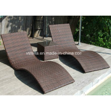 Outdoor Patio Garden Wicker Rattan Sunbed